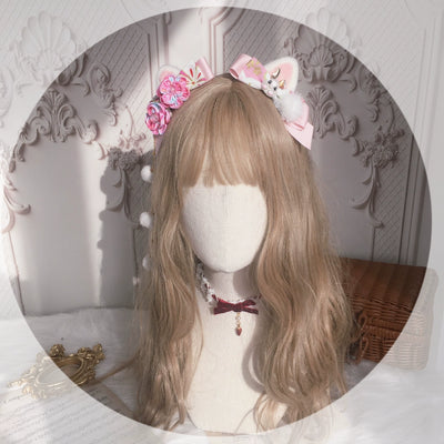 (Buyforme)Chestnut Lolita~Lolita Cat Ears Hair Clips for Daily Hanfu   