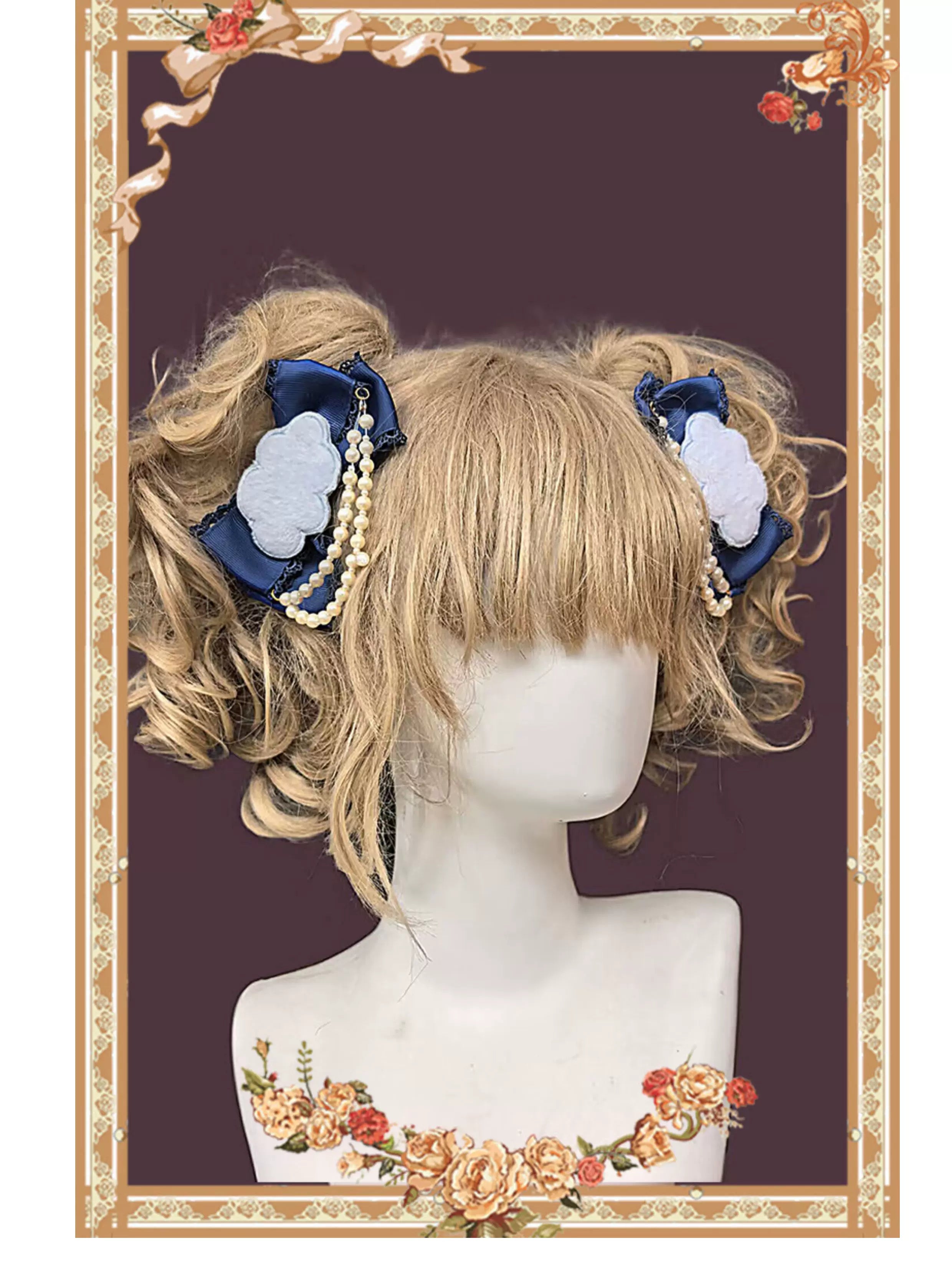 Sleepy Bear - Kawaii Lolita Bear and Star Printed Dress 45663:857650