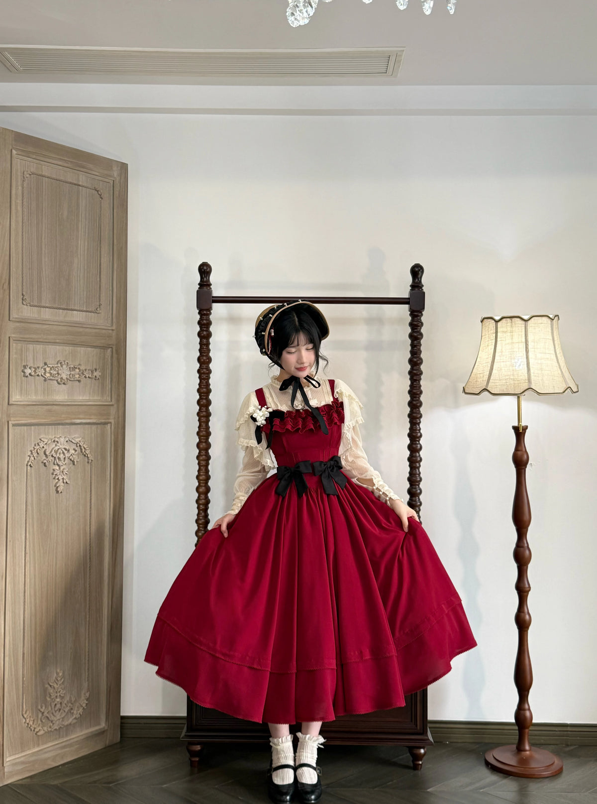 Kiss of Nyx 2.0 - Plus Size Classic Lolita Solid JSK Dress, Boned Waist 45947:869486