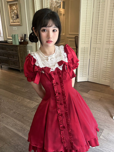 Sweet Wood~Elegant Lolita OP Dress Summer Dress Plus Size   
