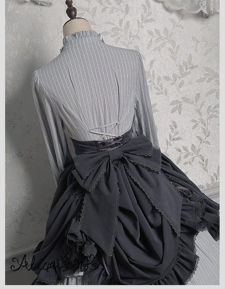 Alice Girl - Duke of Victoria - Classic Lolita SK & Overskirt Set 44092:794888