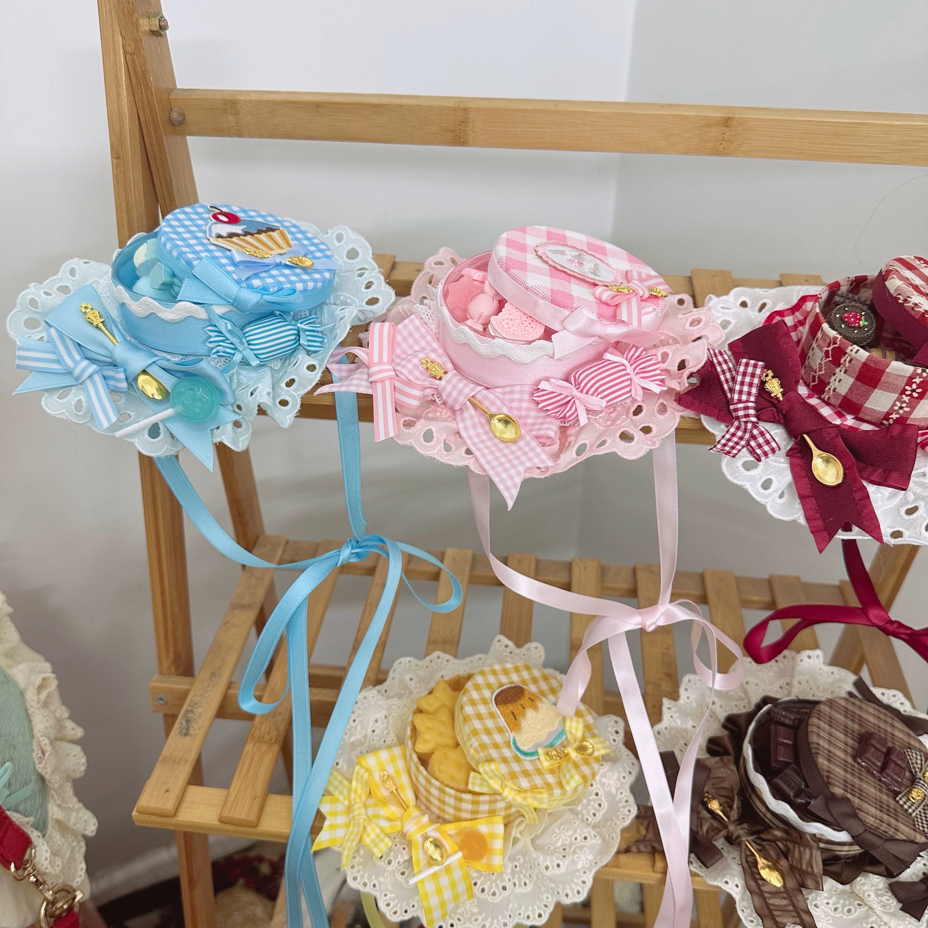 Chestnut Lolita~Sweet Lolita Candy Box Hat Handmade Lolita Top Hat 36096:514314