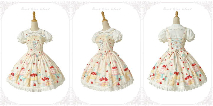 Dark Star Island~Honey Bunny Cake~Sweet Lolita JSK/OP/Strap SK/Shirt 39864:638698