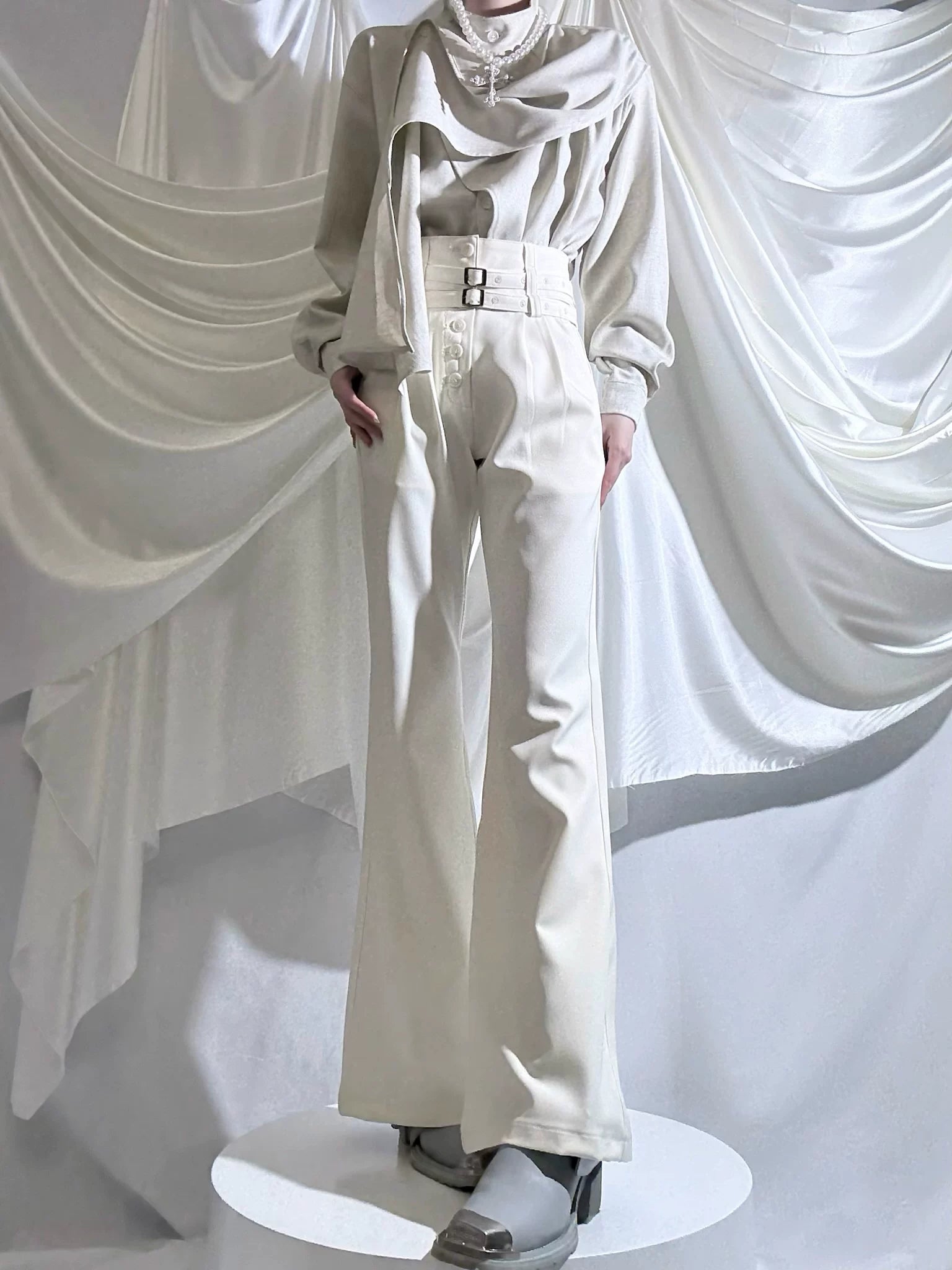 Winter Ouji Fshion Shirt & Pants, Cowl Neck Style 44617:814478