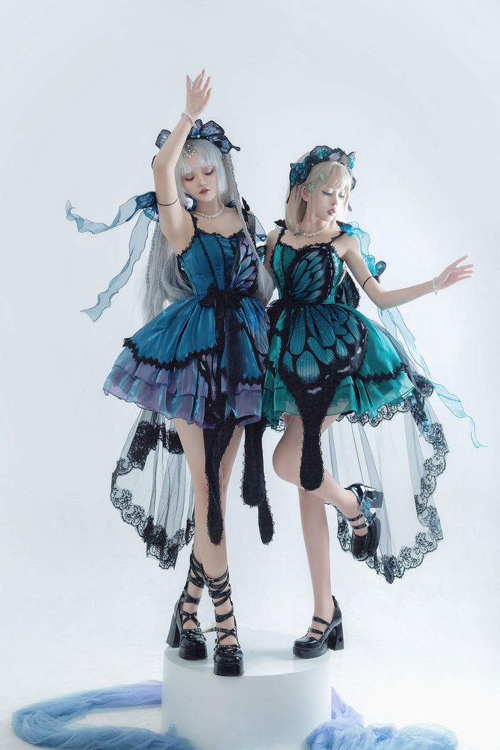 Star fantasy~Butterfly Ballet~Gothic Lolita Butterfly Shaped JSK   