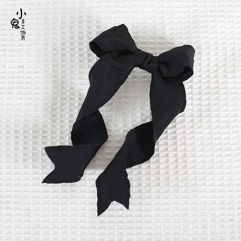 Xiaogui~Cosplay Double Ponytail Spiral Lolita Hair Clips black (single one)  