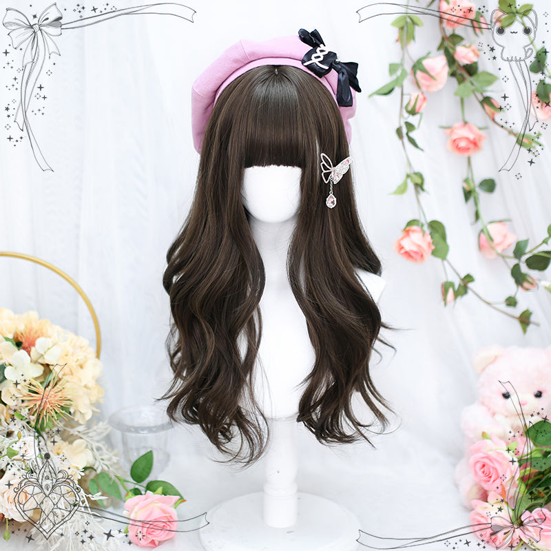 Dalao Home - Gentle Daily Lolita Long Curly Wig 2069 cold brown