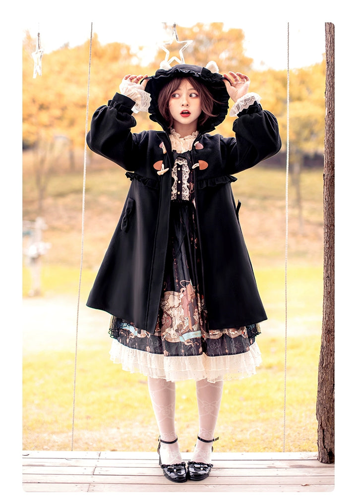 Fairy Cat~Sweet Lolita Coat Autumn and Winter Lolita Outwear