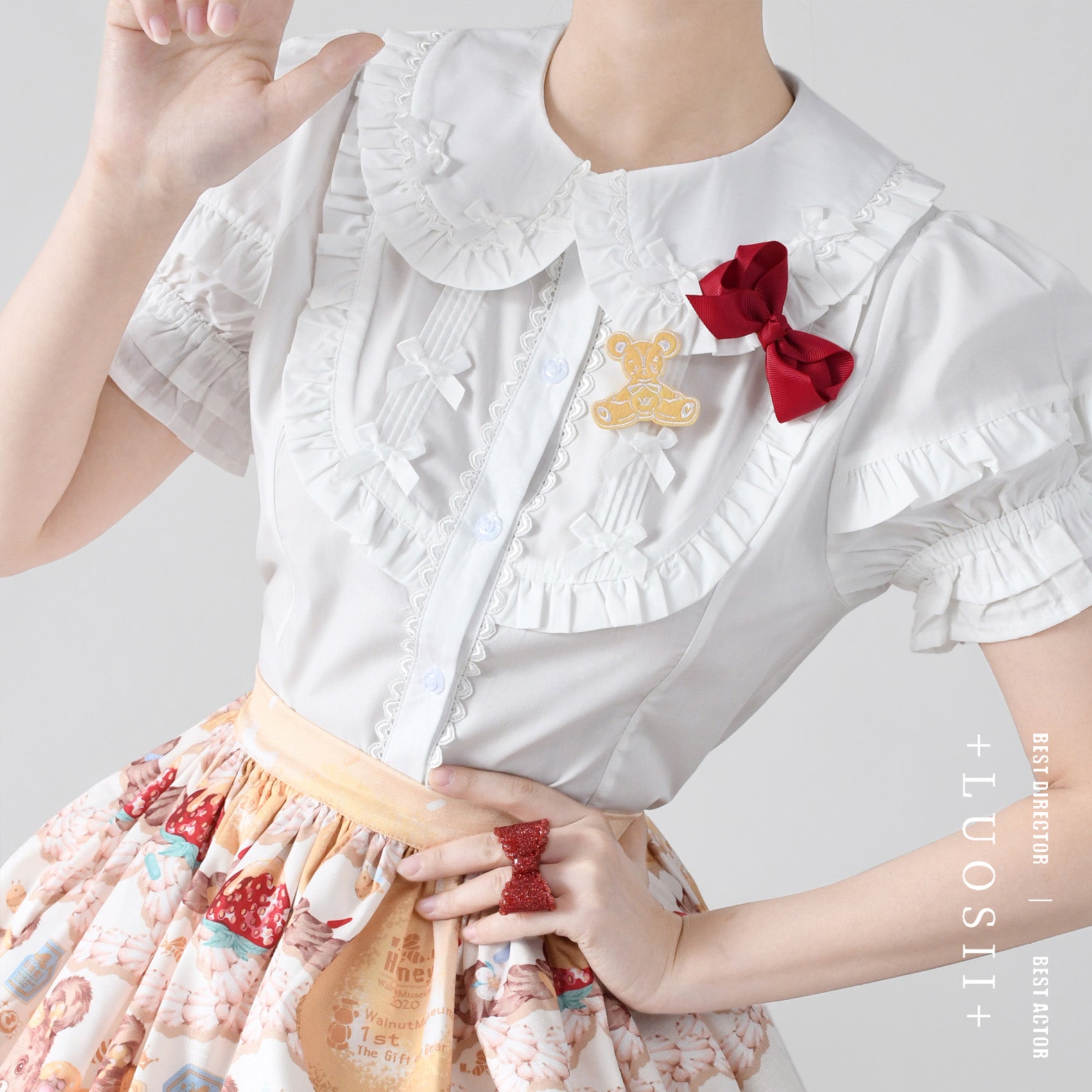 MIST - Creamy Condensed Milk - Kawaii Lolita Shirt Soft Girl Short-sleeved 9914:192288