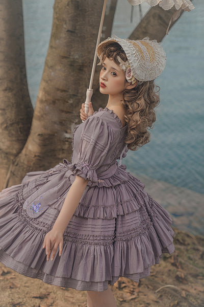 Mumu~Mini Lilac~Elegant Lolita Split Type Dress Multicolors   