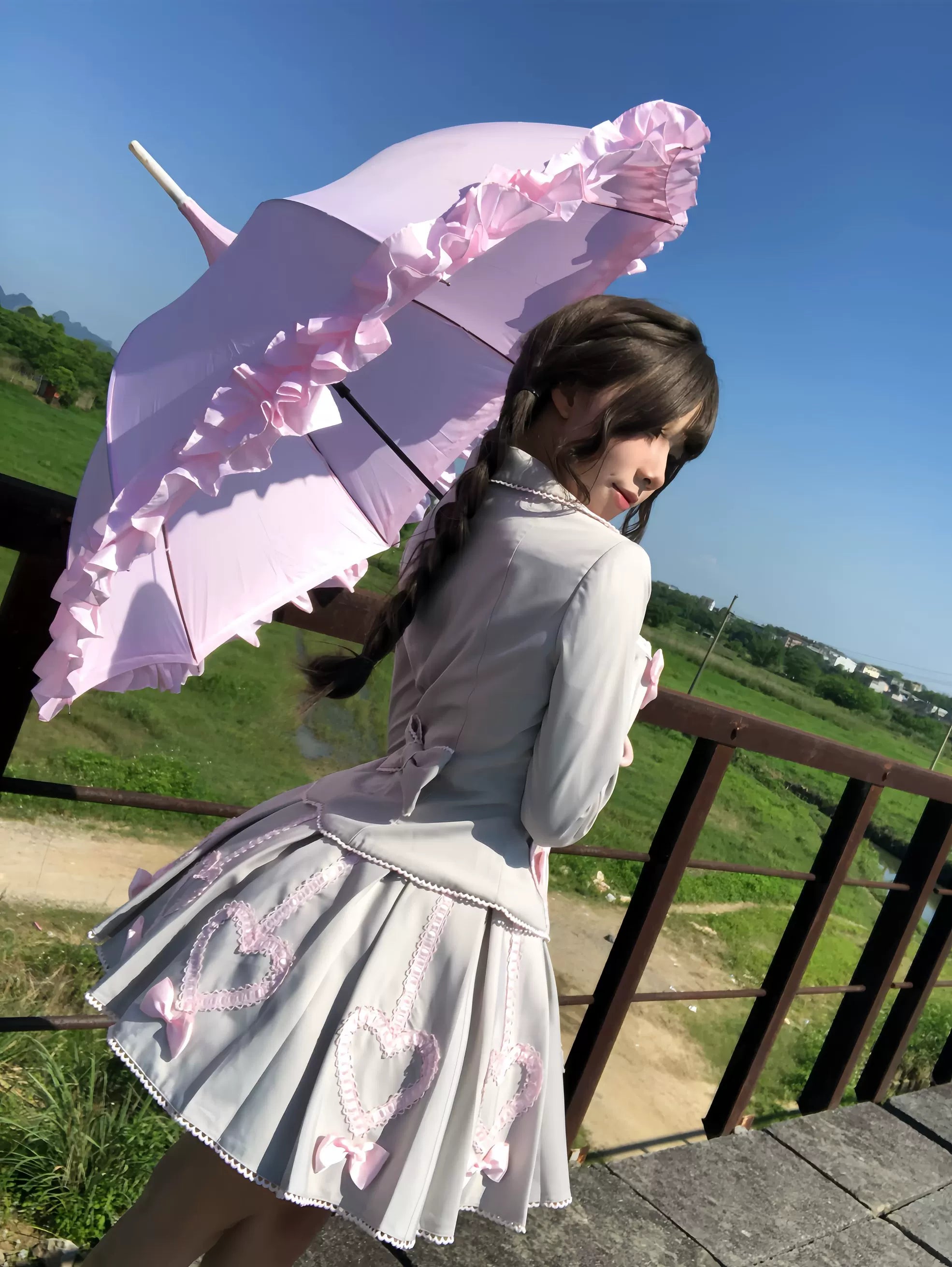 Promise After Class - Old School Lolita Fitted Blazer & Pleated Skirt Set 45492:849840