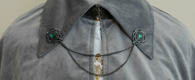(BFM)Miss Point~Demon Hunter's Diary~Lolita Accessories Hat KC Necklace Brooch Waistband Gemstone collar button - green  