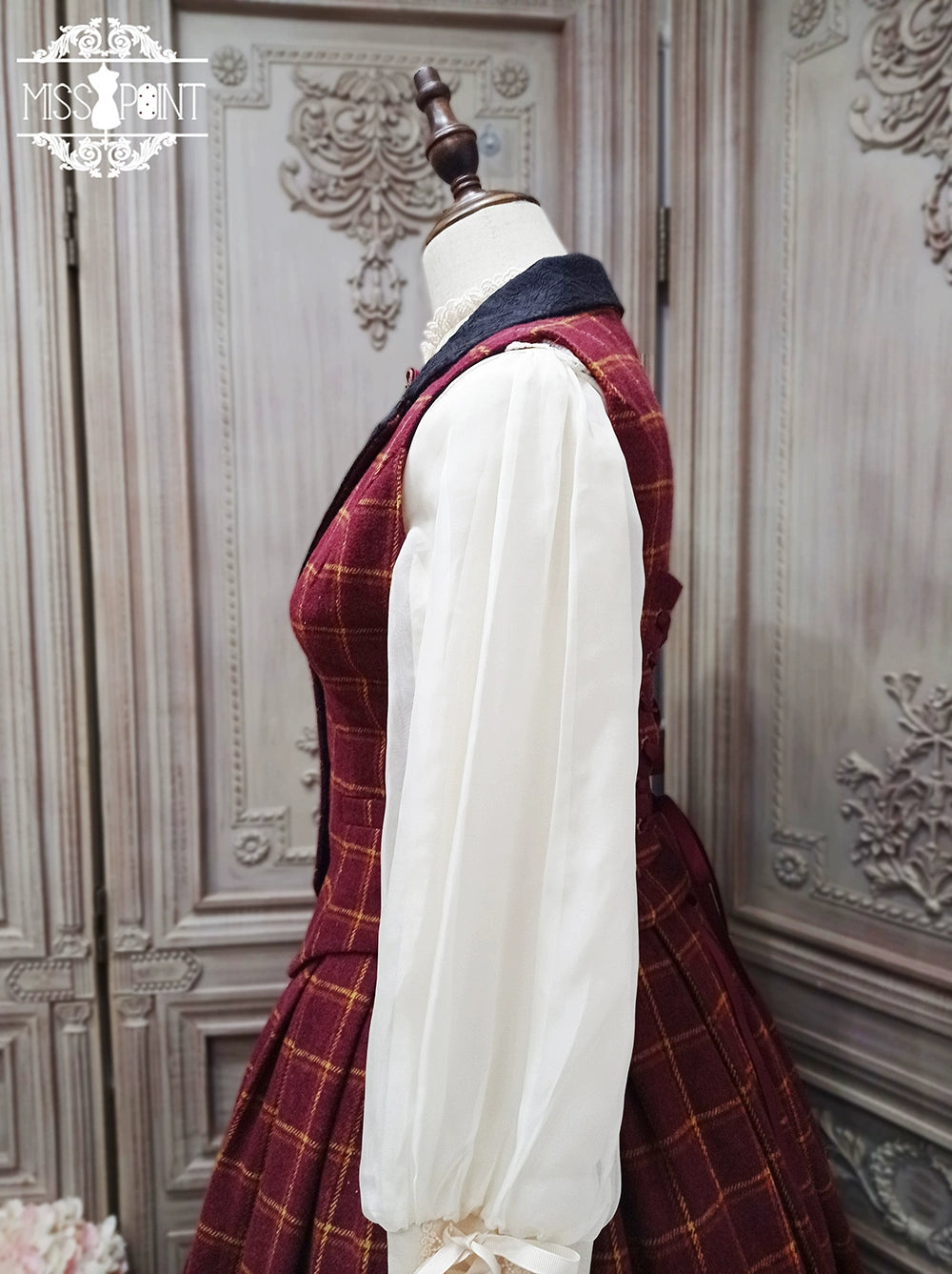(BFM)Miss Point~Rose~Elegant Lolita Pliad Print Vest Customized 32510:385490