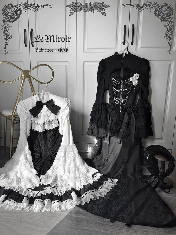 LeMiroir~Saint~Gothic Lolita Bolero Skirt Mermaid Dress Corset