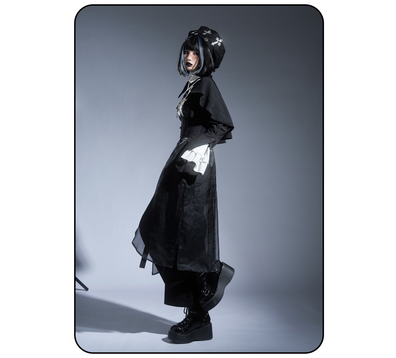 Susin Lolita~Cross Praise~Nun Style Gothic Lolita Dress and Blouse 12878:182256