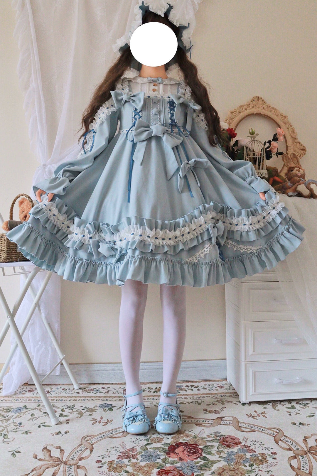 (BFM)Aurora Kiss~Daily Lolita OP Long Sleeve Winter Dress   