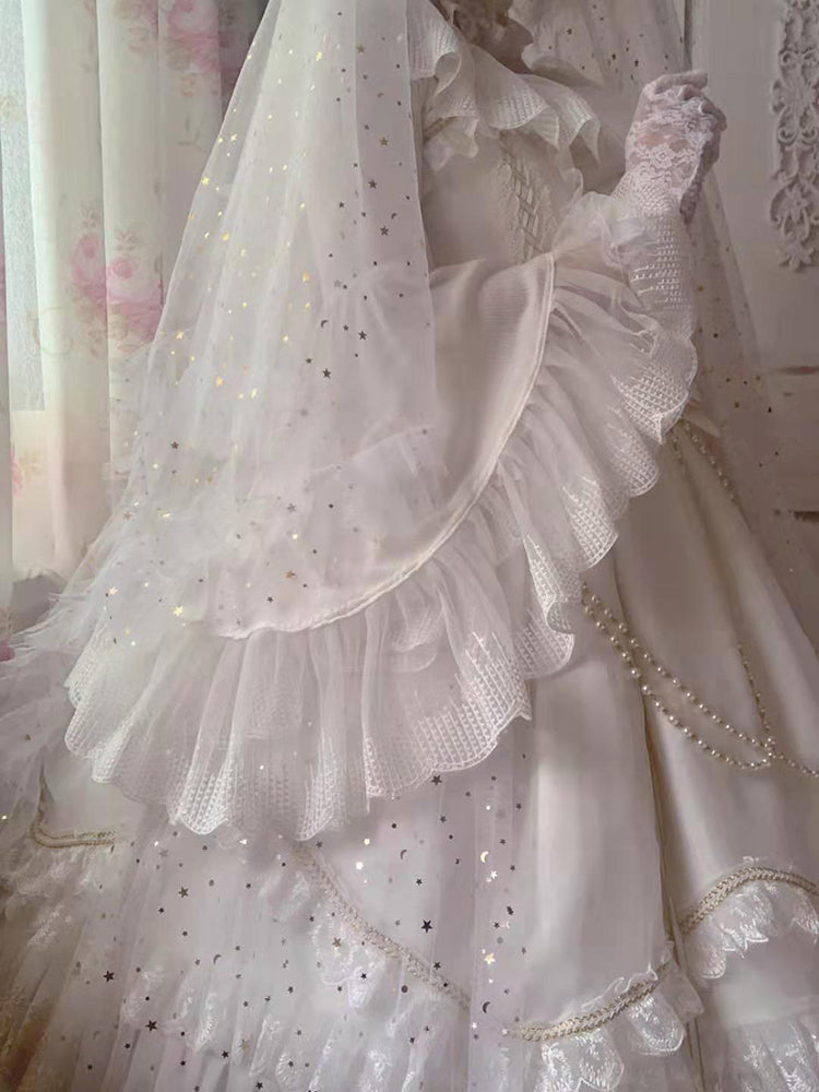 (Buyforme)Fairy Tales~Fate Quartet Bridal Lolita Gothic Accessories Blouse   