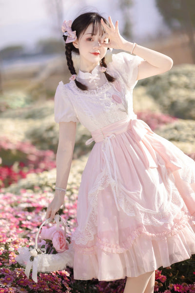 (BFM)Cornfield Lolita~ Elegant Lolita Dress Short Sleeve OP   