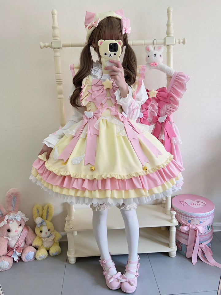 Sugar Girl~Little Star Wing~Sweet Lolita JSK Summer Lolita Dress   