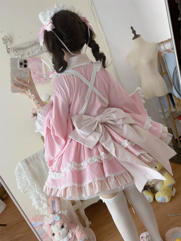 Hanguliang~Sweet Meow Nurse~Maid Lolita Skirt Set Kawaii Lolita Dress   