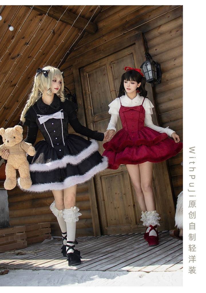 With PUJI~Sweet Lolita Innerwear Autumn and Winter Lolita Sweater