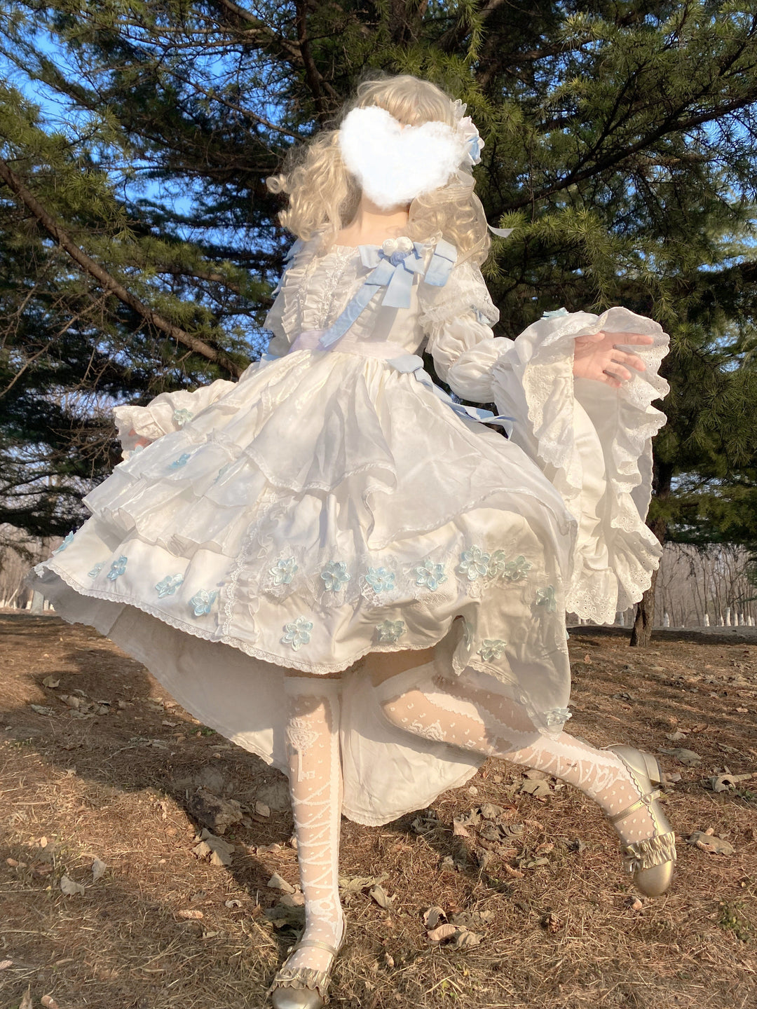 Fishing Boss~Winter Tinglan~Exquisite Lolita Princess Dress   