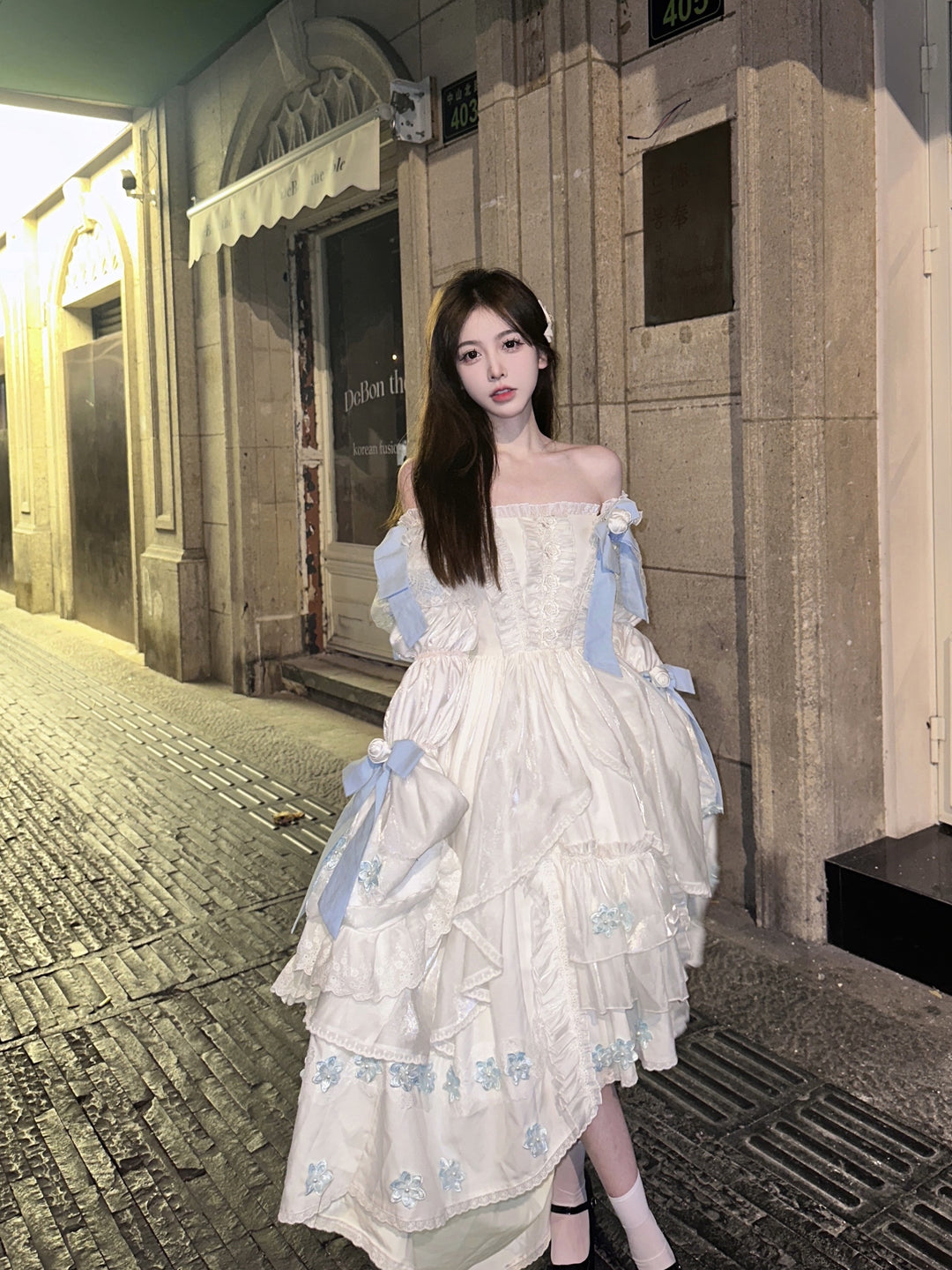 Fishing Boss~Winter Tinglan~Exquisite Lolita Princess Dress   