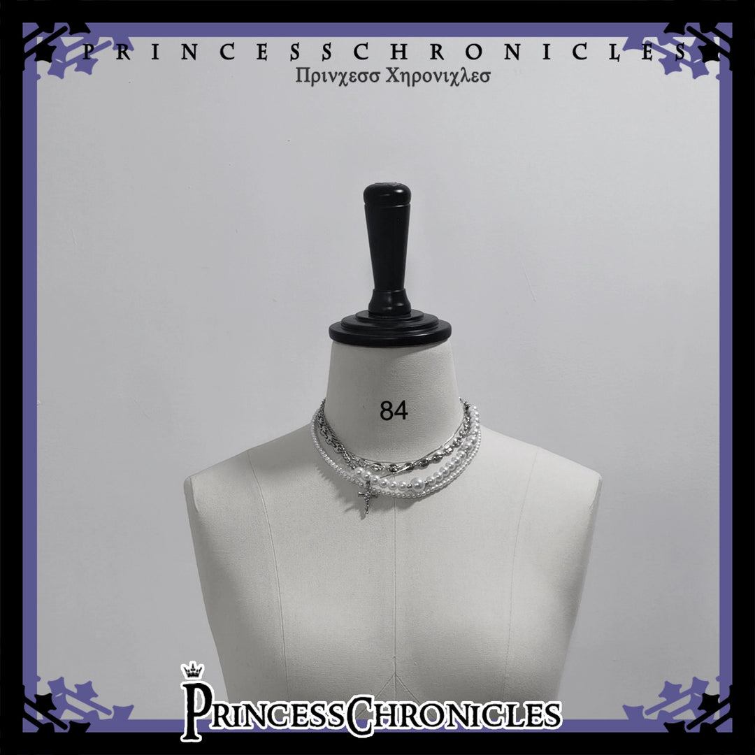 Princess Chronicles~Divine Covenant~Ouji Lolita Accessory Set Necklace and Bracelet Necklace - No.1 Only