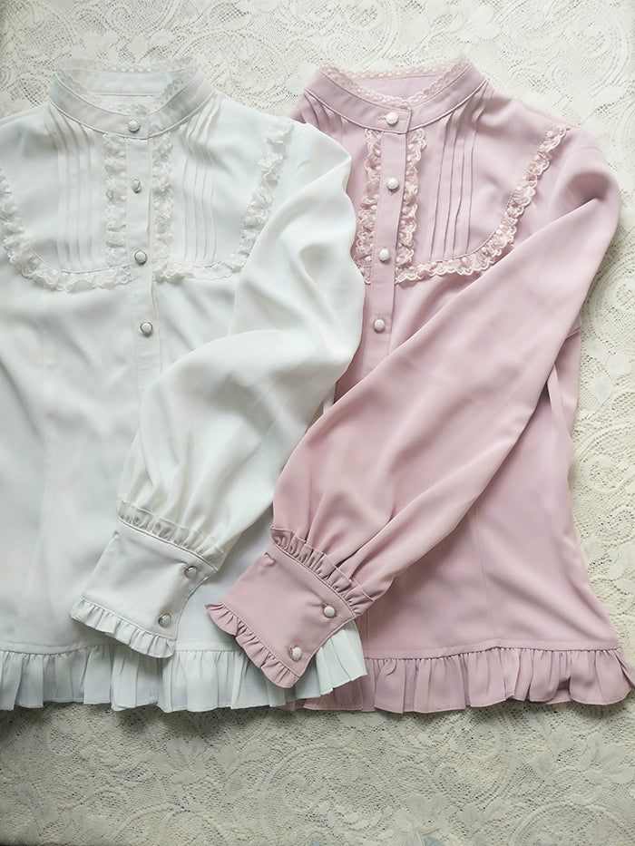 Youlan Lane - Stand Collar Classic Lolita Blouse