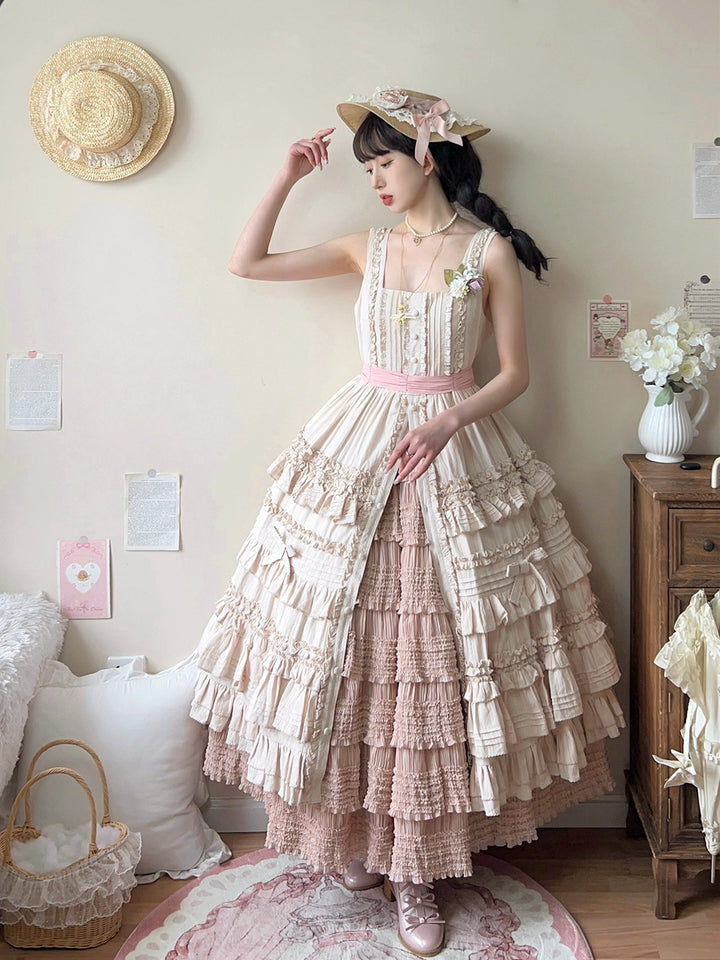 Miss Point~Cat Rose Tea~Elegant Lolita Underskirt Multi-layers Ruffle SK