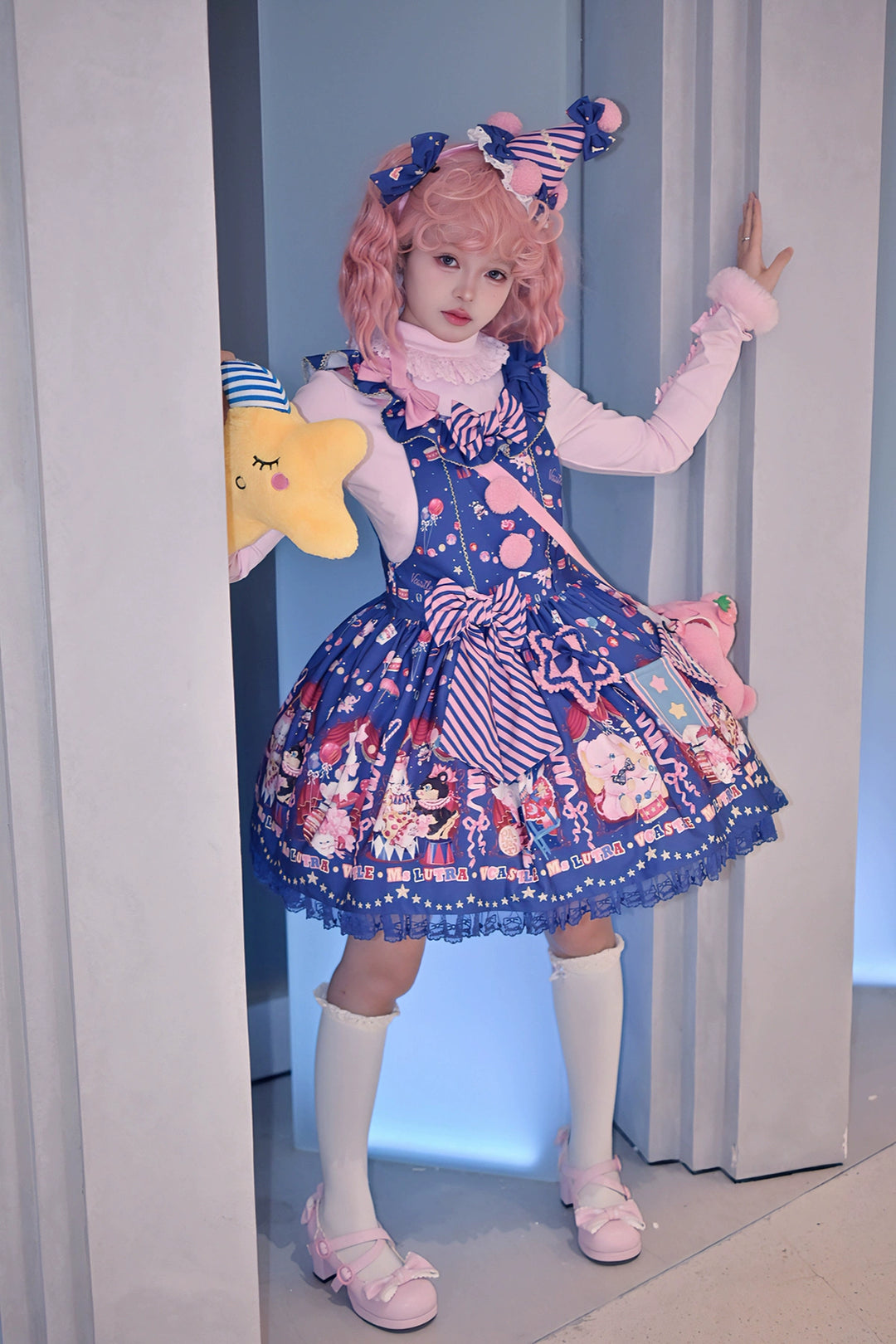 Vcastle~IP Collab Sweet Lolita Salopette and SK 40848:681950