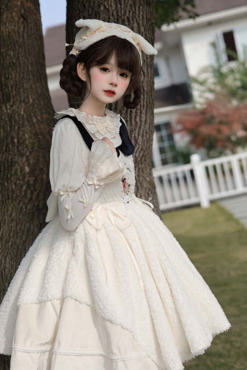 Peach Soda~Sleeping Case~Accessories~Plush Lolita Hairband Winter Lolita accessories   