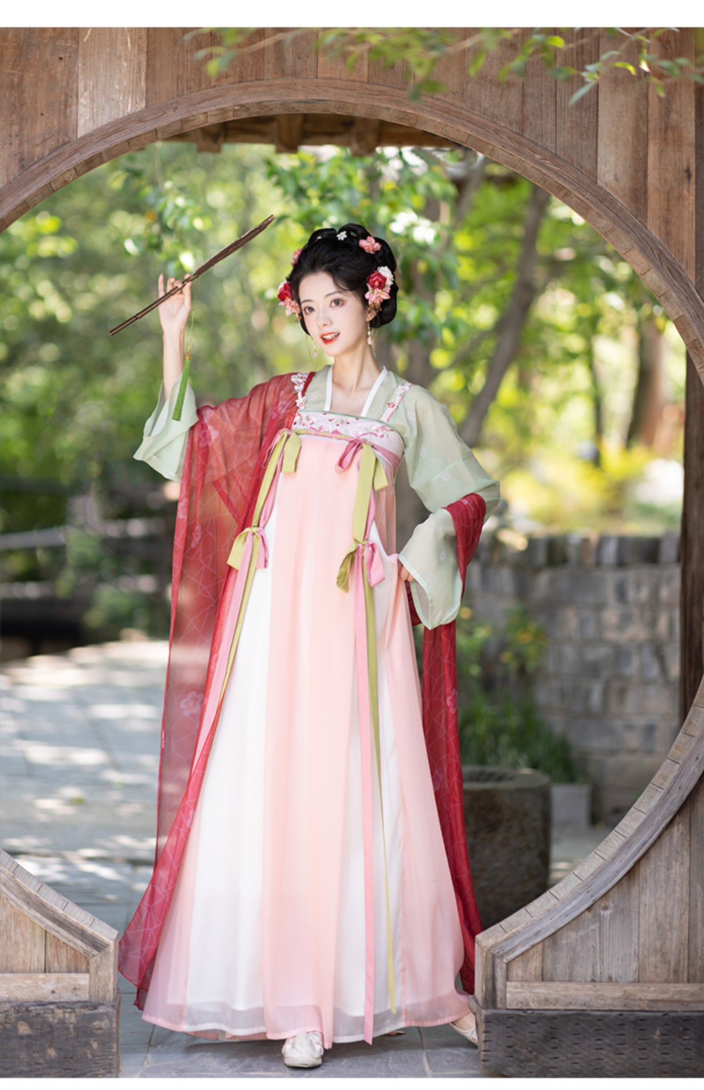 Chixia~Han Lolita Elegant Assorted Color Bust Length Skirt   