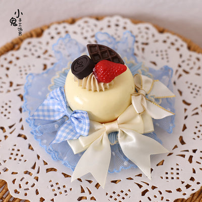 Xiaogui~Sweet Cake~Kawaii Lolita Hairpin Cake Flower Pill Headdress #5  
