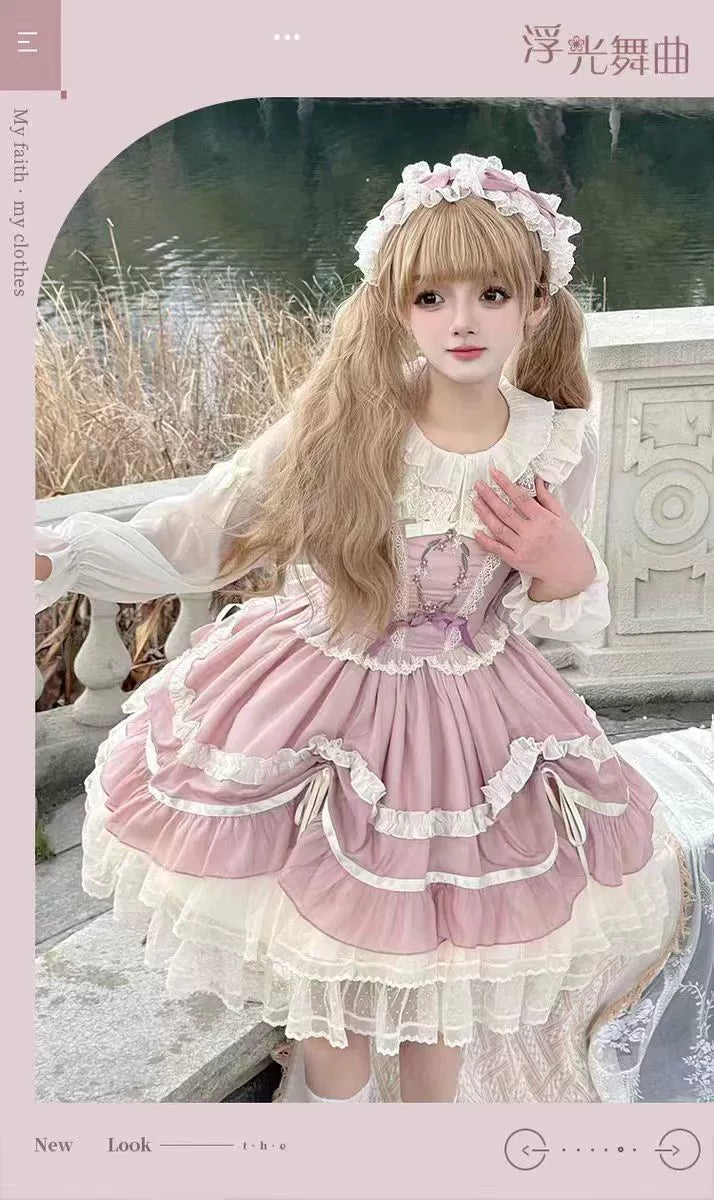 Teddy Bear~Sweet Lolita Cardigan Long Sleeve Kawaai Lolita Cape Rabbit Ear   