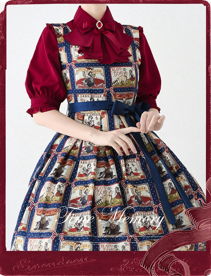 Time Memory~Earl Girl~Chiffon Classic Lolita Shirt with Mid-Length Mutton Sleeves