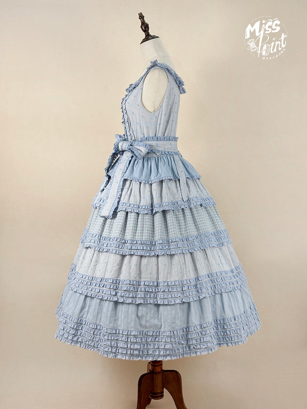 Miss Point~Garden Sunflower~Country Lolita JSK Five-Tiered Open Front Dress 42509:742430