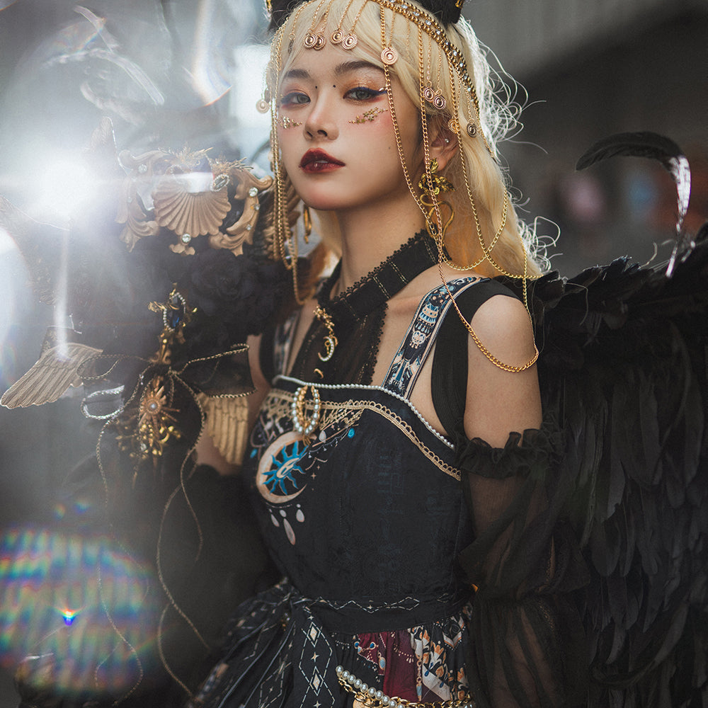 Miss Point - Dusk Bester - Egyptian Lolita Halter Attached Sleeve Blouse