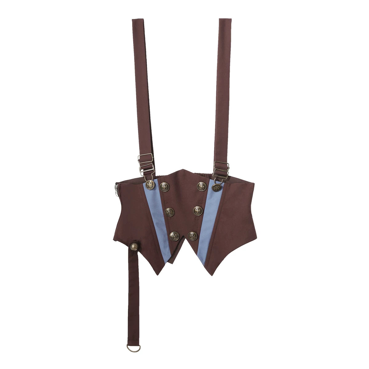 Poem of Wind & Compass - Ouji Lolita Blouse & Faux-Suspender Bloom Shorts Set (L M S XL) 45919:868248