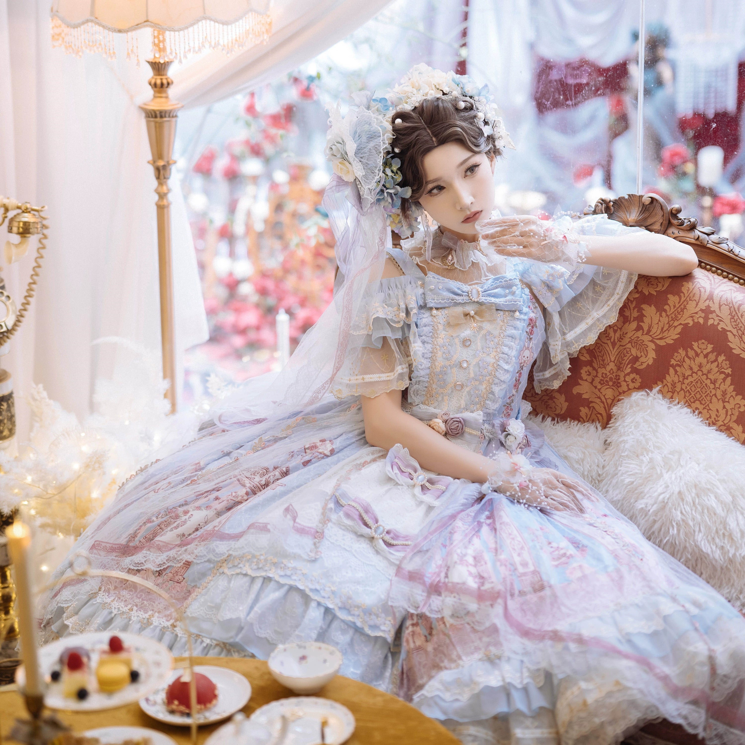 Garden Cat - Gorgeous Lolita JSK Dress Wedding Lolita Dress
