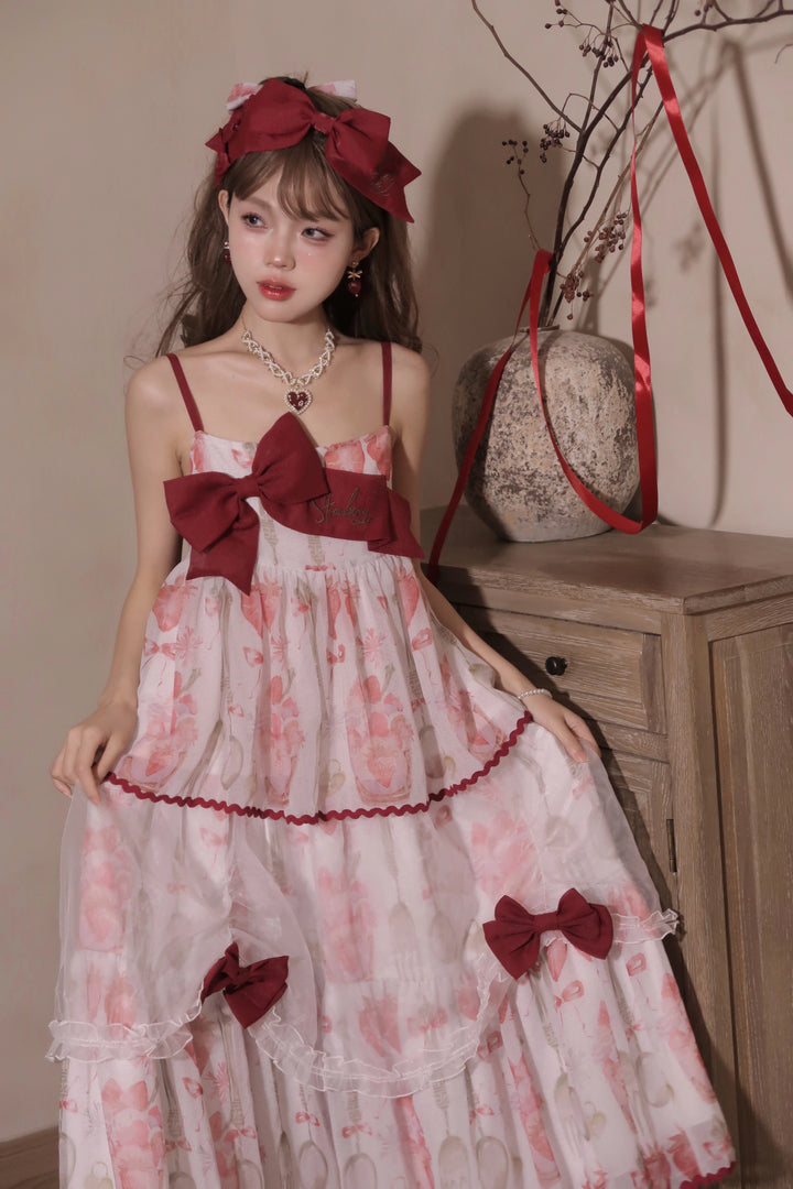 Babyblue~Strawberry Box~Sweet Lolita JSK With Strawberry Print 42972:760731