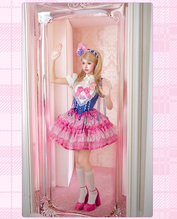 Princess Academy - IP Collab Sweet Lolita JSK Dress, Heart Embroidery 45883:866266