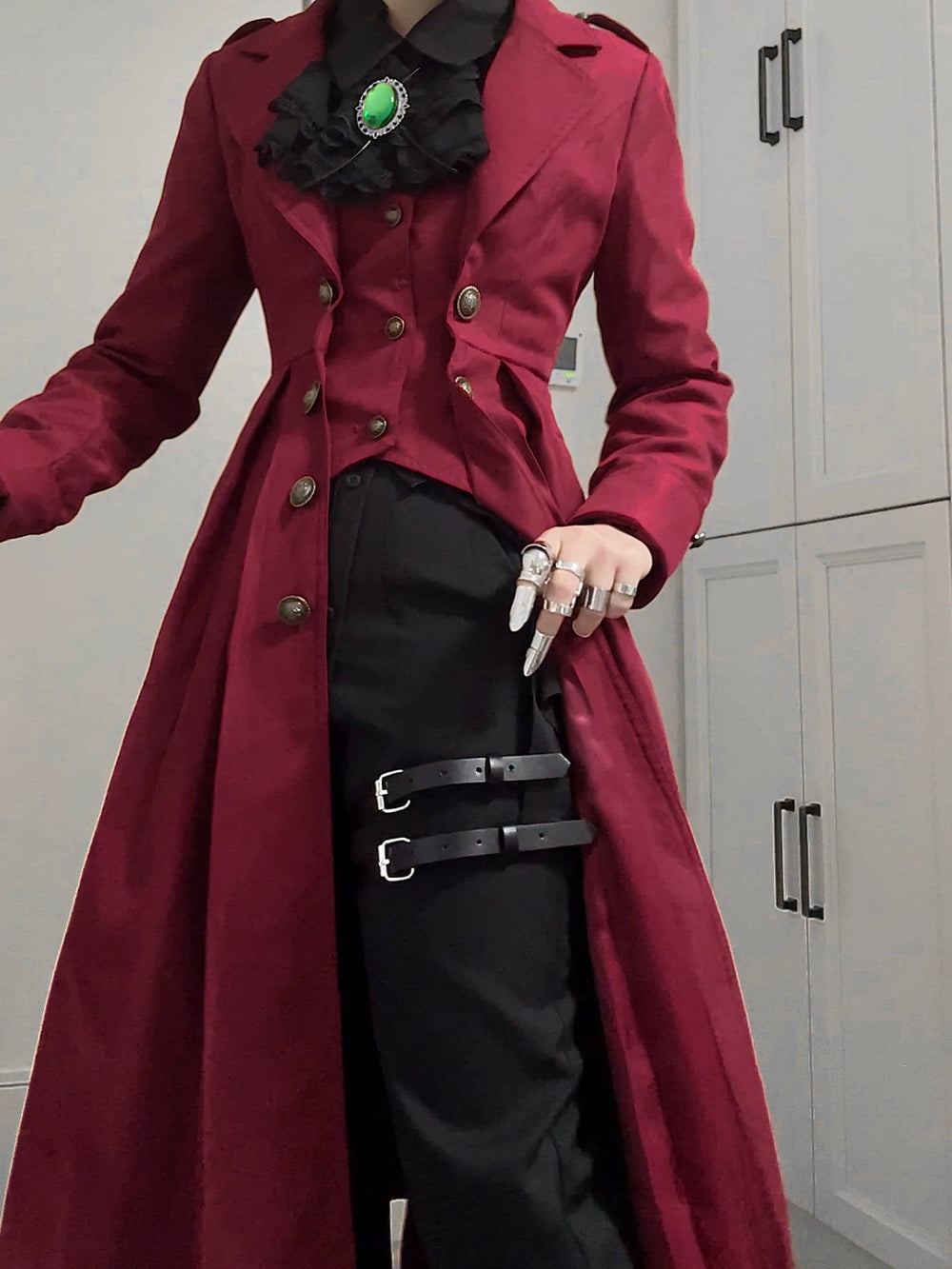 Letters from Unknown Star~Heir~Ouji Lolita Shorts Set Military Prince Lolita Coat and Blouse