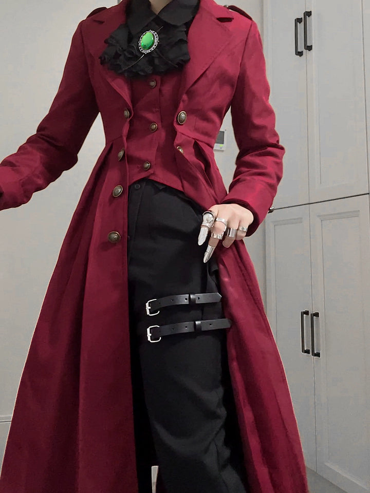 Gazing Galactic~Paranoia Punishment~Ouji Lolita Trench Coat Gothic Lolita Coat