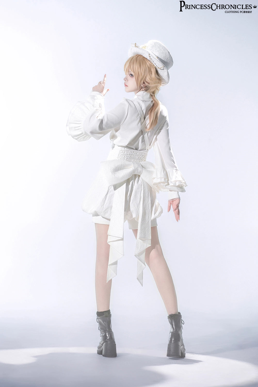 Princess Chronicles - Doll - Elegant Ouji Lolita White Hat 43920:790295