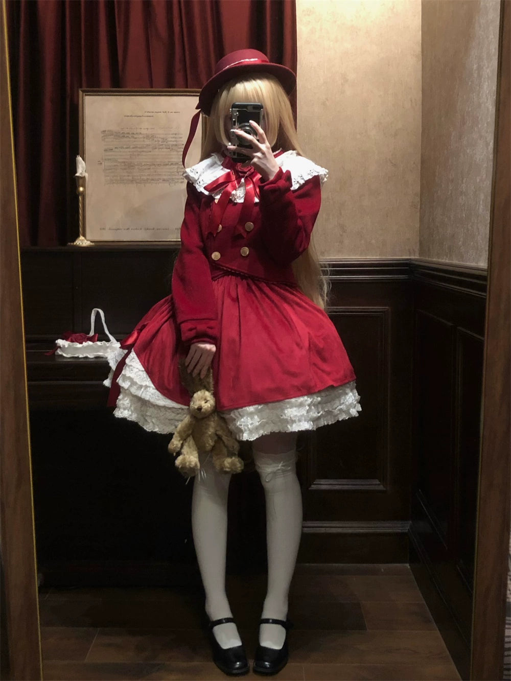 LeMiroir - Winter Solstice - Elegant Lolita Winter Short Coat & SK 44069:794249