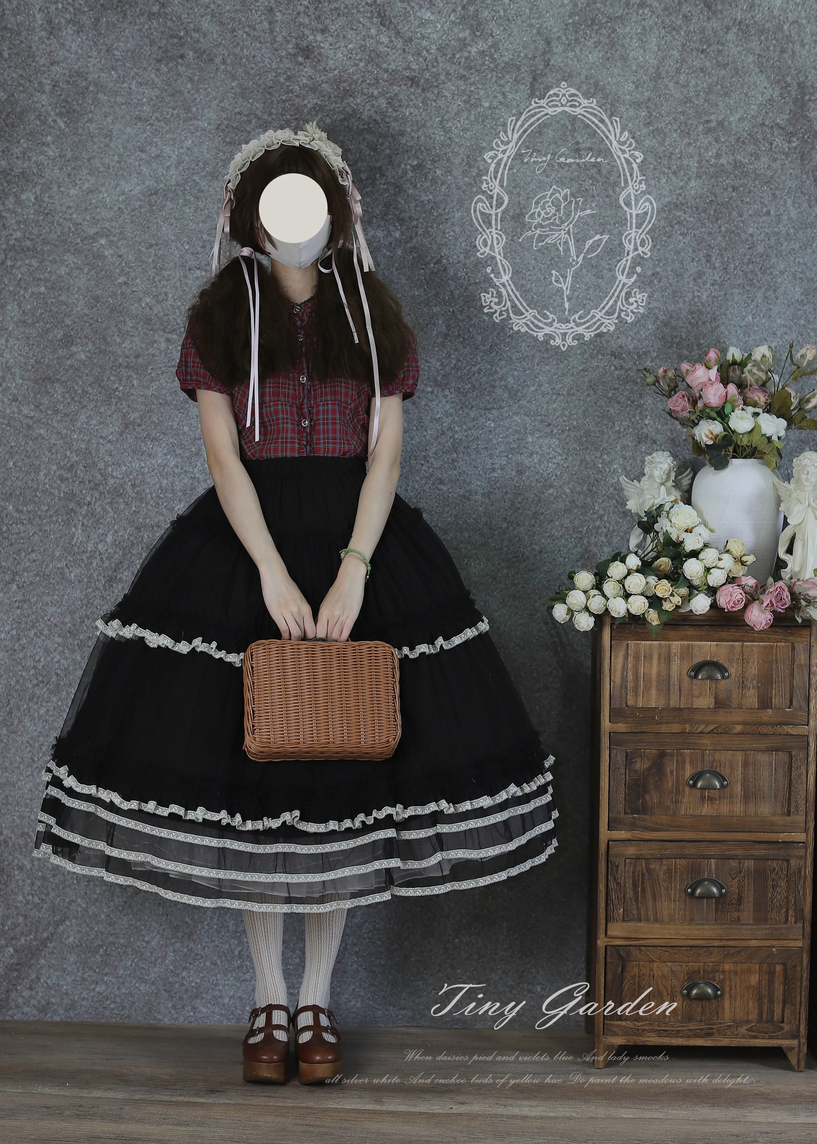 Jardin Garden - Classic Lolita Tulle Underskirt, Tiered Ruffles 45926:868477