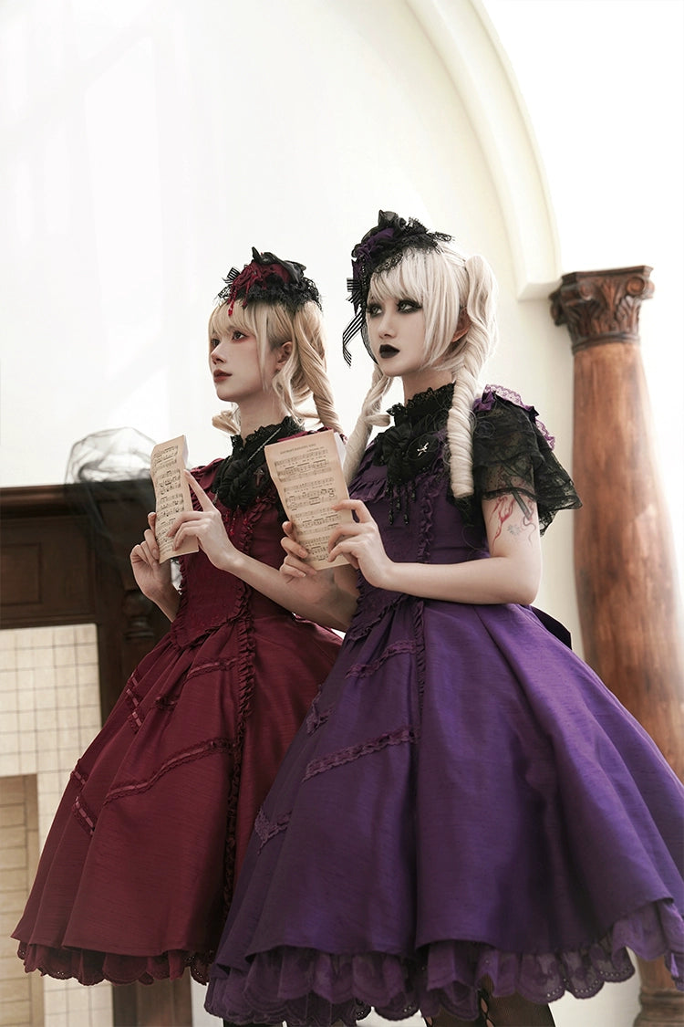 LittlePlum~Gothic lolita JSK Dress Solid Color 33734:436146