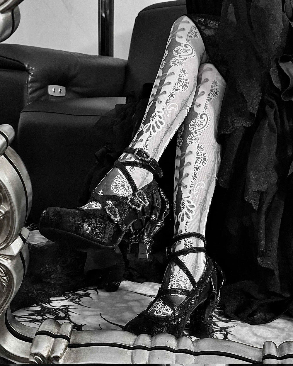 Tome of Holy Remains - Gothic Lolita Novelty Heel Shoes 45620:856261