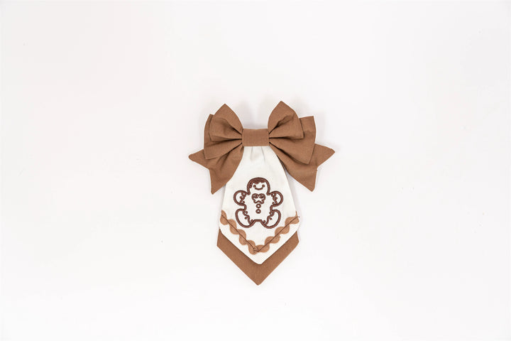 Babyblue~Bear Honey~Sweet Lolita Accessory Gingerbread Man Design Gingerbread Man Bowtie Only  